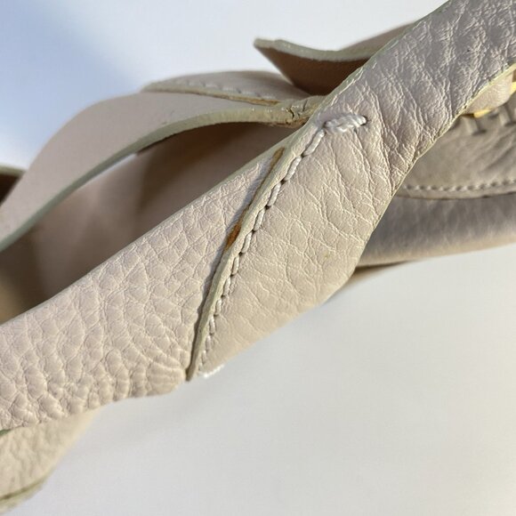 Chloe Cream Leather Renna Cork Sandals Size 39.5 - Picture 10 of 12